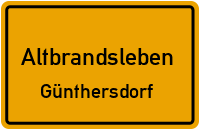 Straßen in Altbrandsleben Günthersdorf