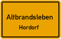 Straßen in Altbrandsleben Hordorf