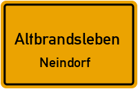 Straßen in Altbrandsleben Neindorf
