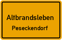 Straßen in Altbrandsleben Peseckendorf