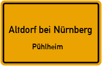 Straßenverzeichnis Altdorf bei Nürnberg Pühlheim