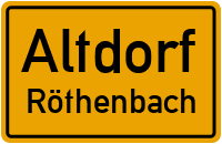 Straßen in Altdorf Röthenbach