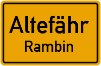 Bahnhofstraße in AltefährRambin