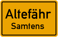 Bergener Straße in AltefährSamtens