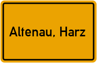 City Sign Altenau, Harz