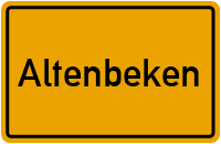 Ortsschild von Gemeinde Altenbeken in Nordrhein-Westfalen