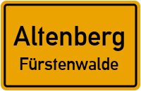 Leichensteinweg in AltenbergFürstenwalde