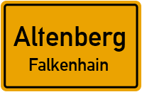 Falkenhainer Straße in AltenbergFalkenhain