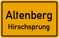 Rasenweg in AltenbergHirschsprung