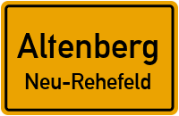 Straßenverzeichnis Altenberg Neu-Rehefeld