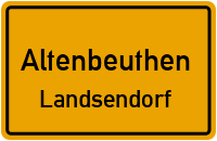Straßen in Altenbeuthen Landsendorf