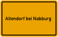City Sign Altendorf bei Nabburg