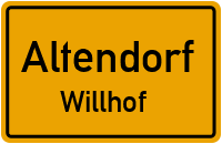 Wegweiherweg in AltendorfWillhof
