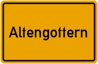 Ortsschild von Gemeinde Altengottern in Thüringen