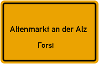 Straßen in Altenmarkt an der Alz Forst