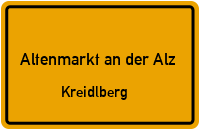 Straßen in Altenmarkt an der Alz Kreidlberg