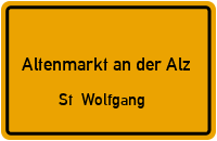 Straßen in Altenmarkt an der Alz St. Wolfgang