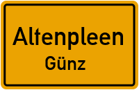 Straße des Friedens in AltenpleenGünz