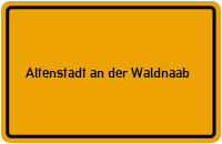 City Sign Altenstadt an der Waldnaab