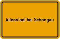 City Sign Altenstadt bei Schongau