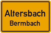 Straßen in Altersbach Bermbach