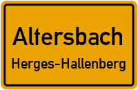 Straßen in Altersbach Herges-Hallenberg