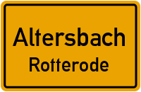Straßen in Altersbach Rotterode