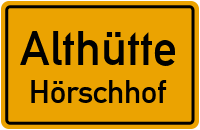 Straßenverzeichnis Althütte Hörschhof