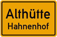 Straßenverzeichnis Althütte Hahnenhof