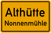Mühlweg in AlthütteNonnenmühle