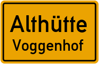 Straßenverzeichnis Althütte Voggenhof