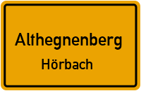 Straßenverzeichnis Althegnenberg Hörbach