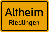 Römerstraße in AltheimRiedlingen