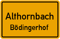 Bödingerweg in AlthornbachBödingerhof