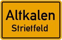 Straßen in Altkalen Strietfeld