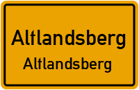Feuerwehrweg in AltlandsbergAltlandsberg