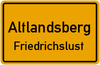 Bollensdorfer Weg in AltlandsbergFriedrichslust