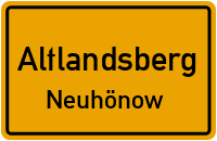 Berg Auf in AltlandsbergNeuhönow