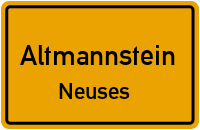Straßen in Altmannstein Neuses