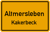 Straßen in Altmersleben Kakerbeck