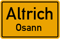 Straßen in Altrich Osann