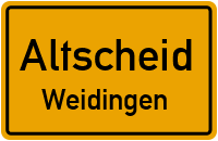 Kirchweg in AltscheidWeidingen