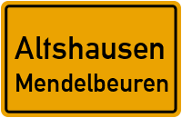 Eschstraße in AltshausenMendelbeuren