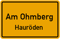 Großbodunger Straße in Am OhmbergHauröden