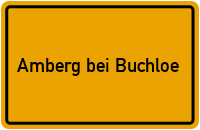 Ortsschild Amberg bei Buchloe