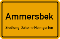 Fichtenweg in AmmersbekSiedlung Daheim-Heimgarten