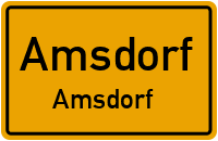 Straßen in Amsdorf Amsdorf
