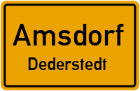 Straßen in Amsdorf Dederstedt