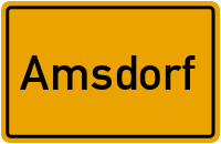 City Sign Amsdorf