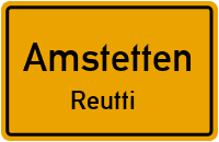Ortsstraße in AmstettenReutti